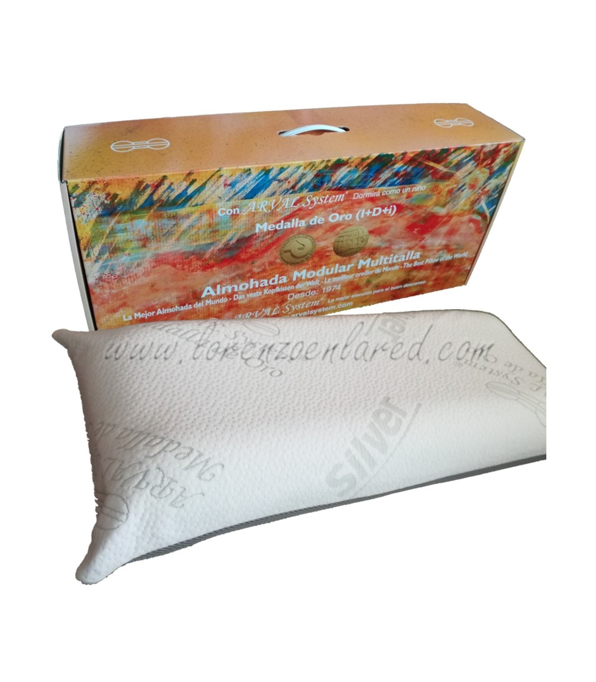 Almohada visco elastica Cervical con Caja Memory Pillow
